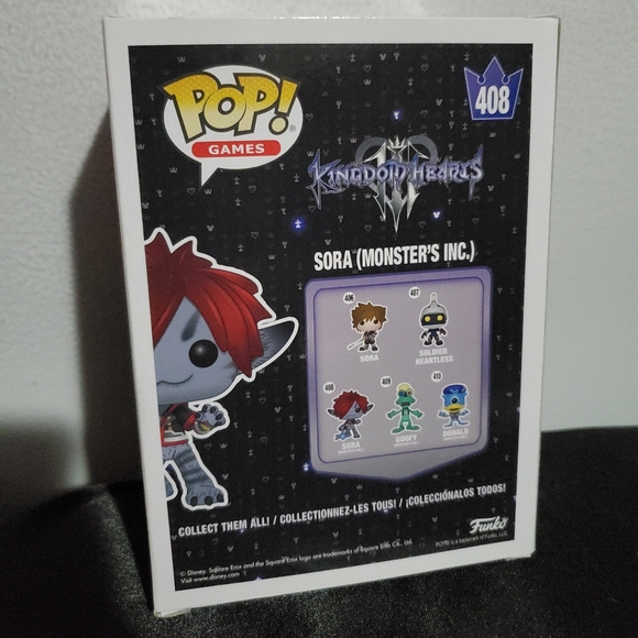 Kingdom Hearts 3 Monsters Inc Sora Funko 408 - Picture 2 of 2